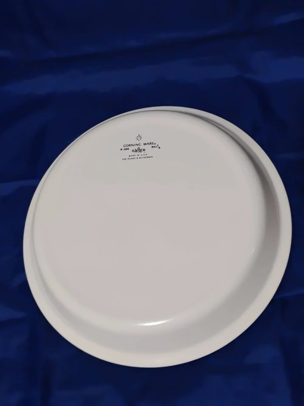 Vintage Corning Ware BLUE CORNFLOWER Baking Pie Plate Dish 9 Inch P-309